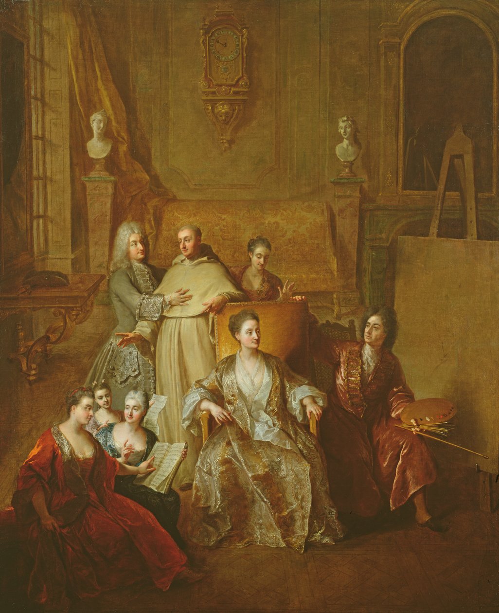 Kunstneren og hans familie, c.1708 af Jean François de Troy