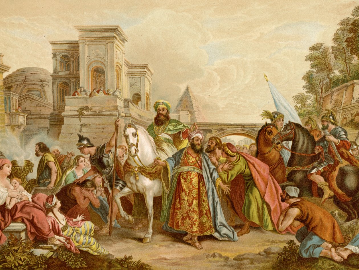 Mordokajs triumf af Francois de after Troy