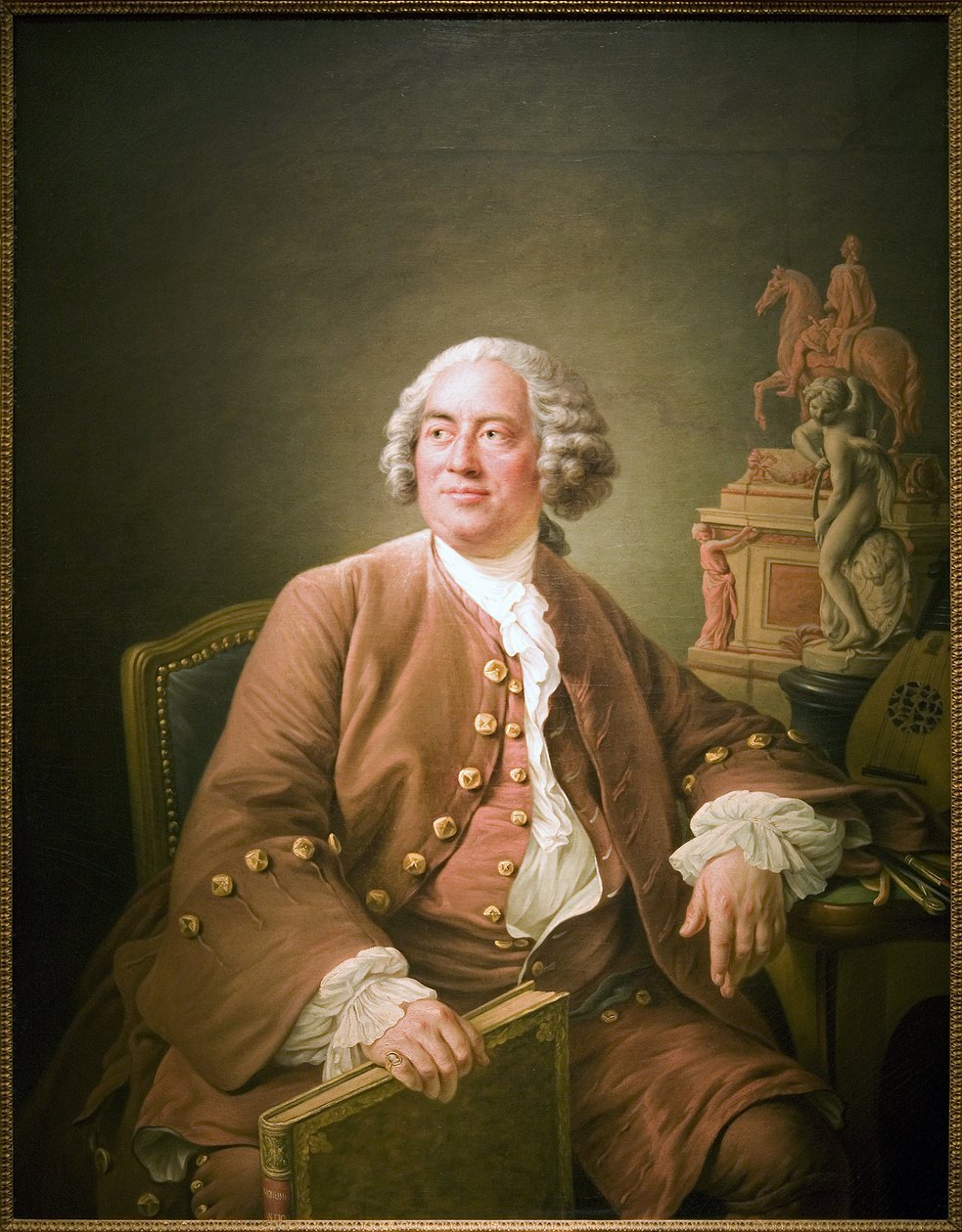 Portræt af Edme Bouchardon (1698-1762), fransk billedhugger, Oliemaleri på lærred af Francois Hubert Drouais (1727-1775). Fotografi, KIM Youngtae, Paris, Musee Carnavalet. af Francois Hubert Drouais