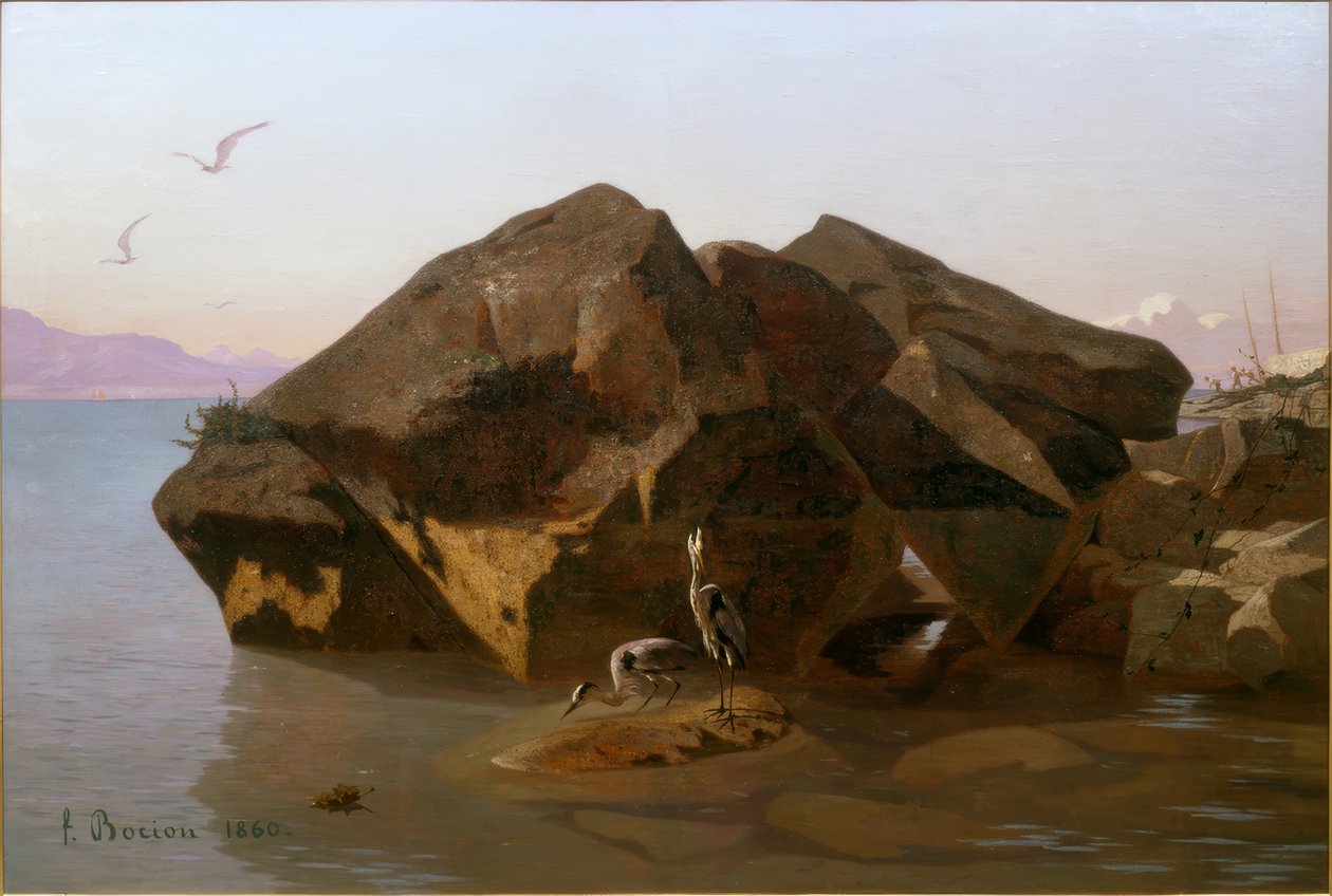 Klipperne ved Saint-Saphorin af Francois-Louis-David Bocion
