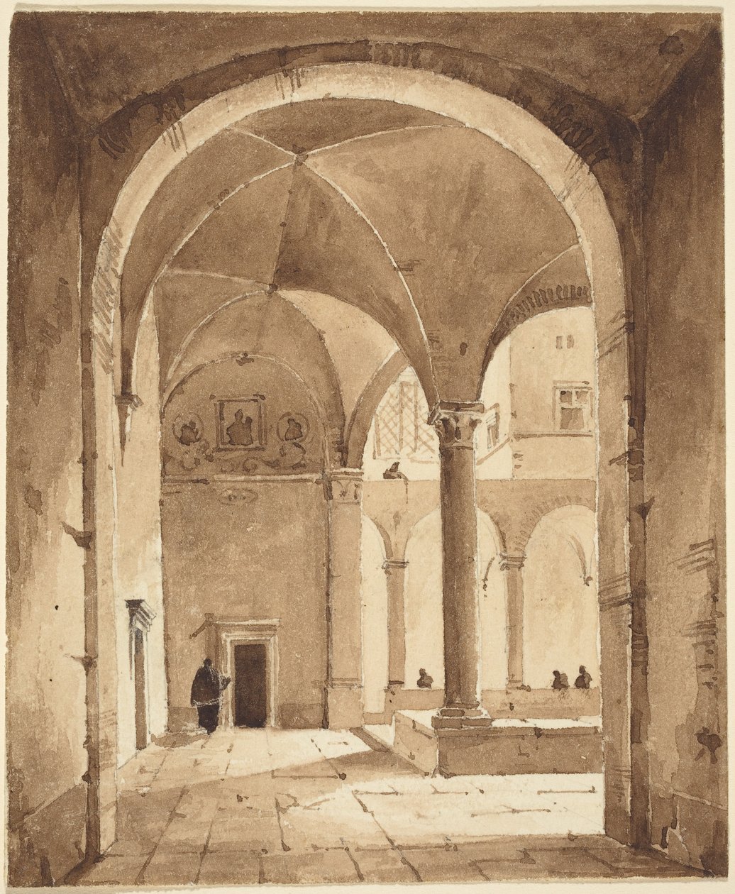 Et Kloster af Francois-Marius Granet