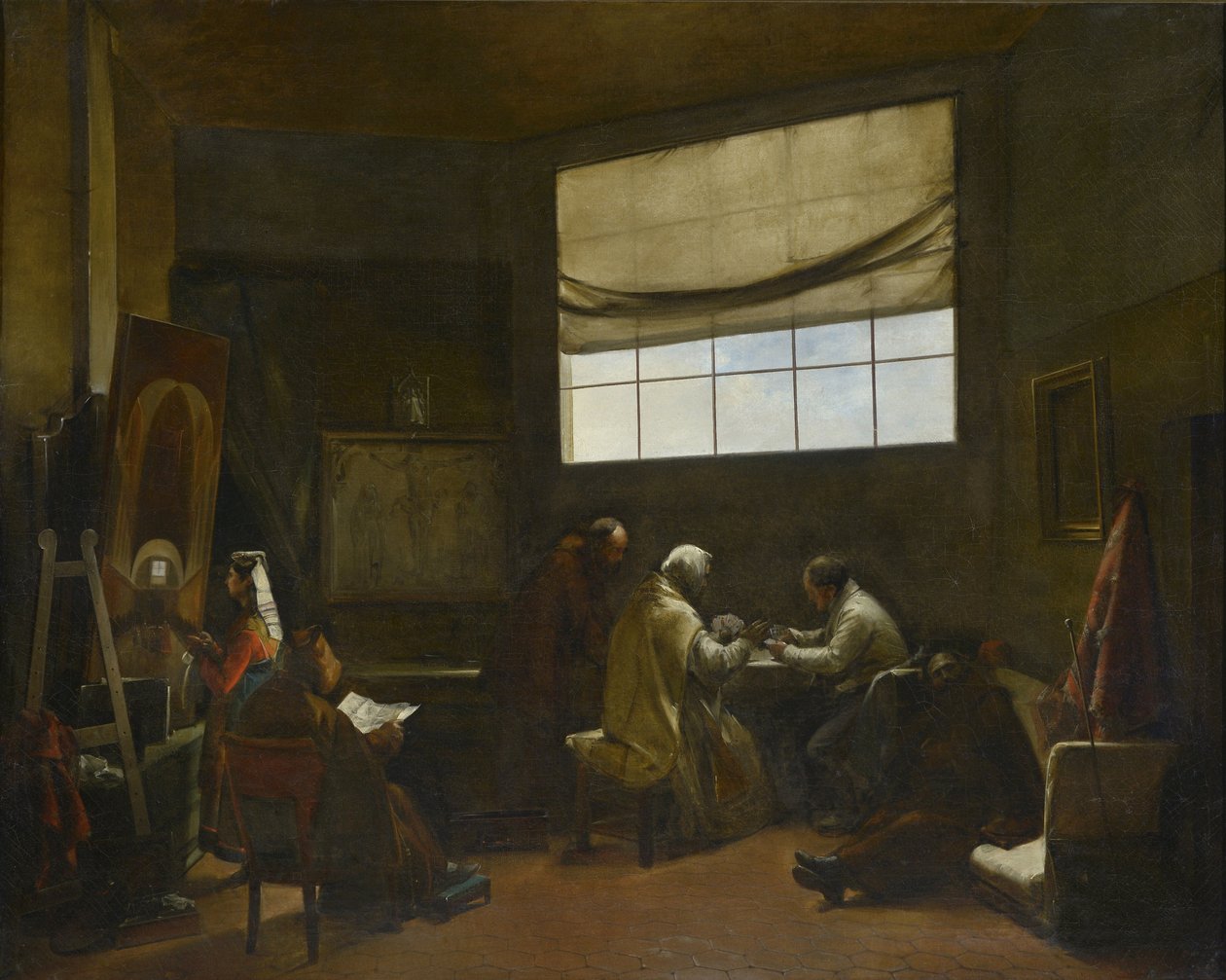 Kunstnerens værkstedsmaleri af Francois Marius Granet (1775-1849) Dim 80x100 cm Musee des Beaux Arts Palais Longchamp af Francois Marius Granet