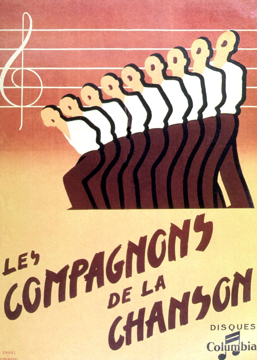 "Les Compagnons de la chanson af Francois emile Popineau