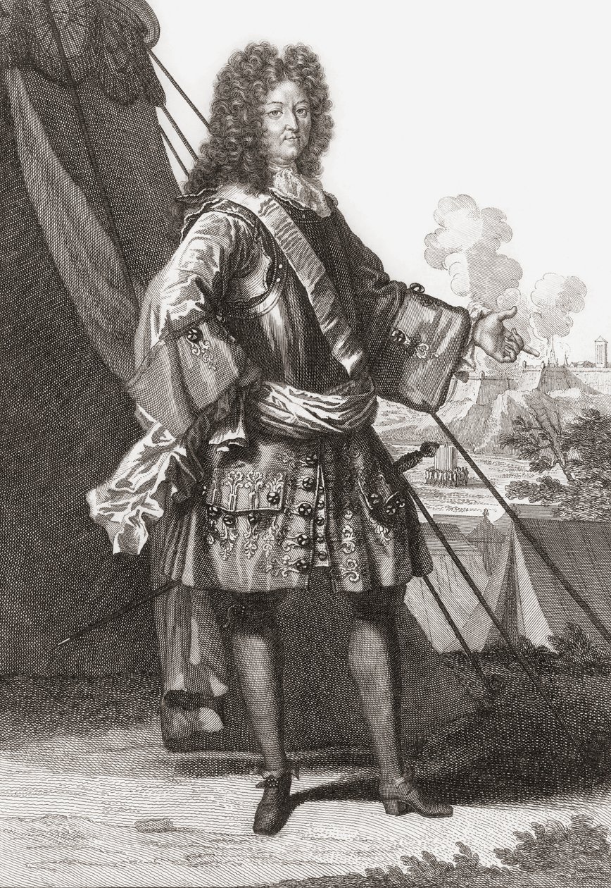 Ludvig XIV, Ranskan ja Navarran kuningas. (Tulosta) af Francois (after) Boucher