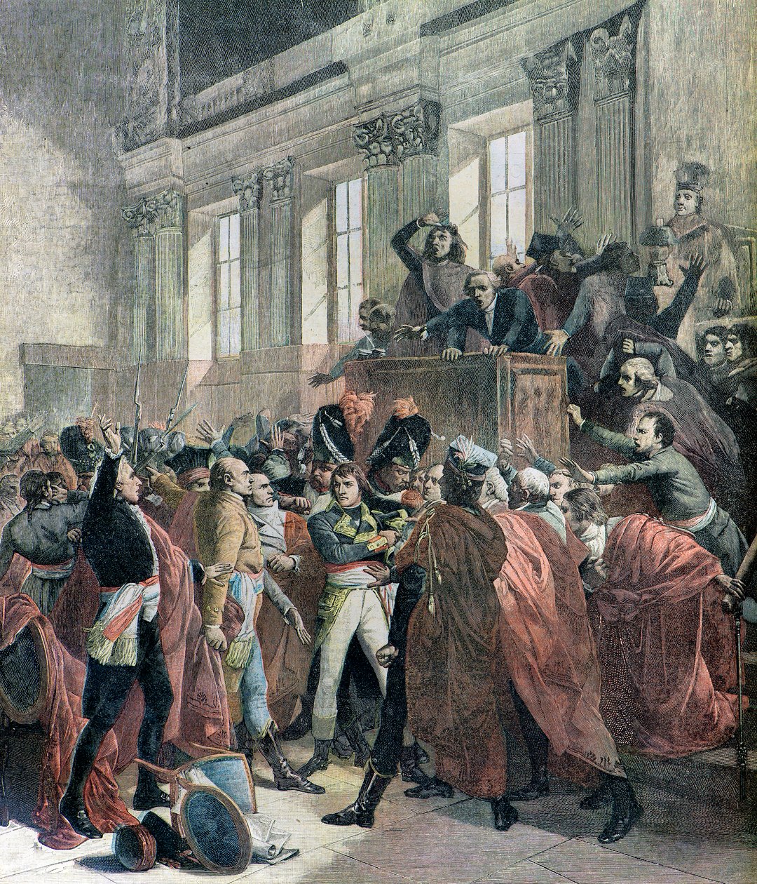 Bonaparte taget til indtægt af Francois (after) Bouchot