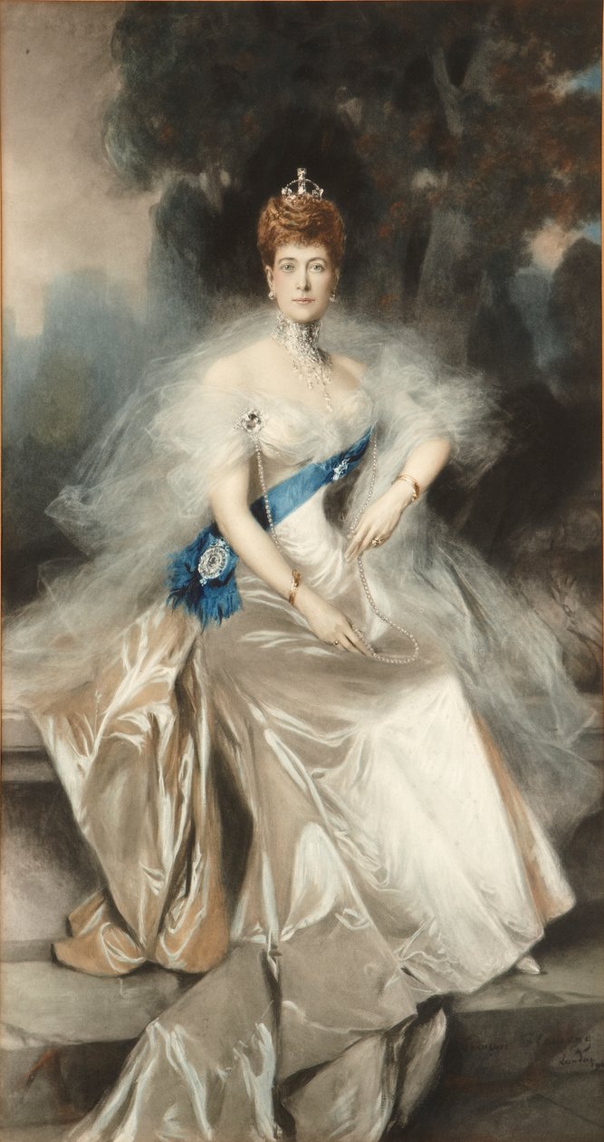 Dronning Alexandra af Francois (after) Flameng