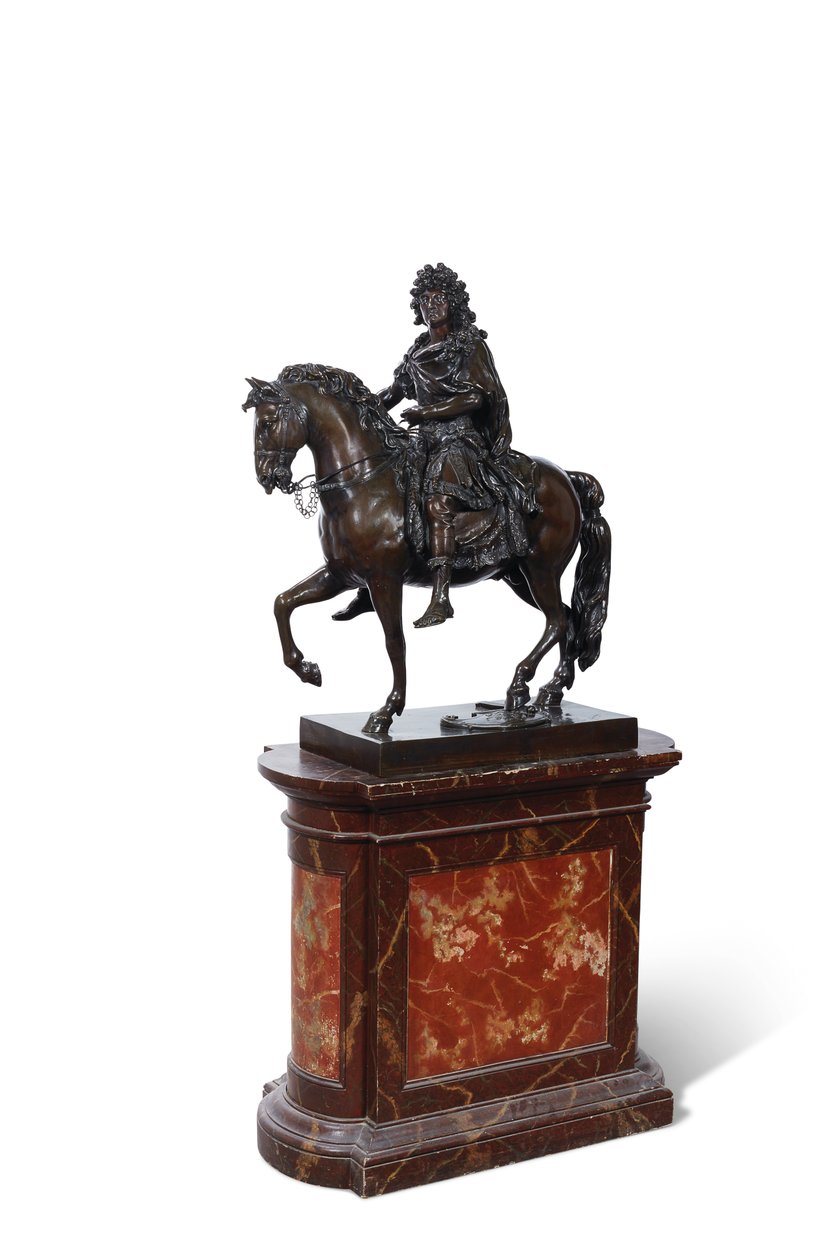 Ludvig XIV på en hest af Francois (after) Girardon