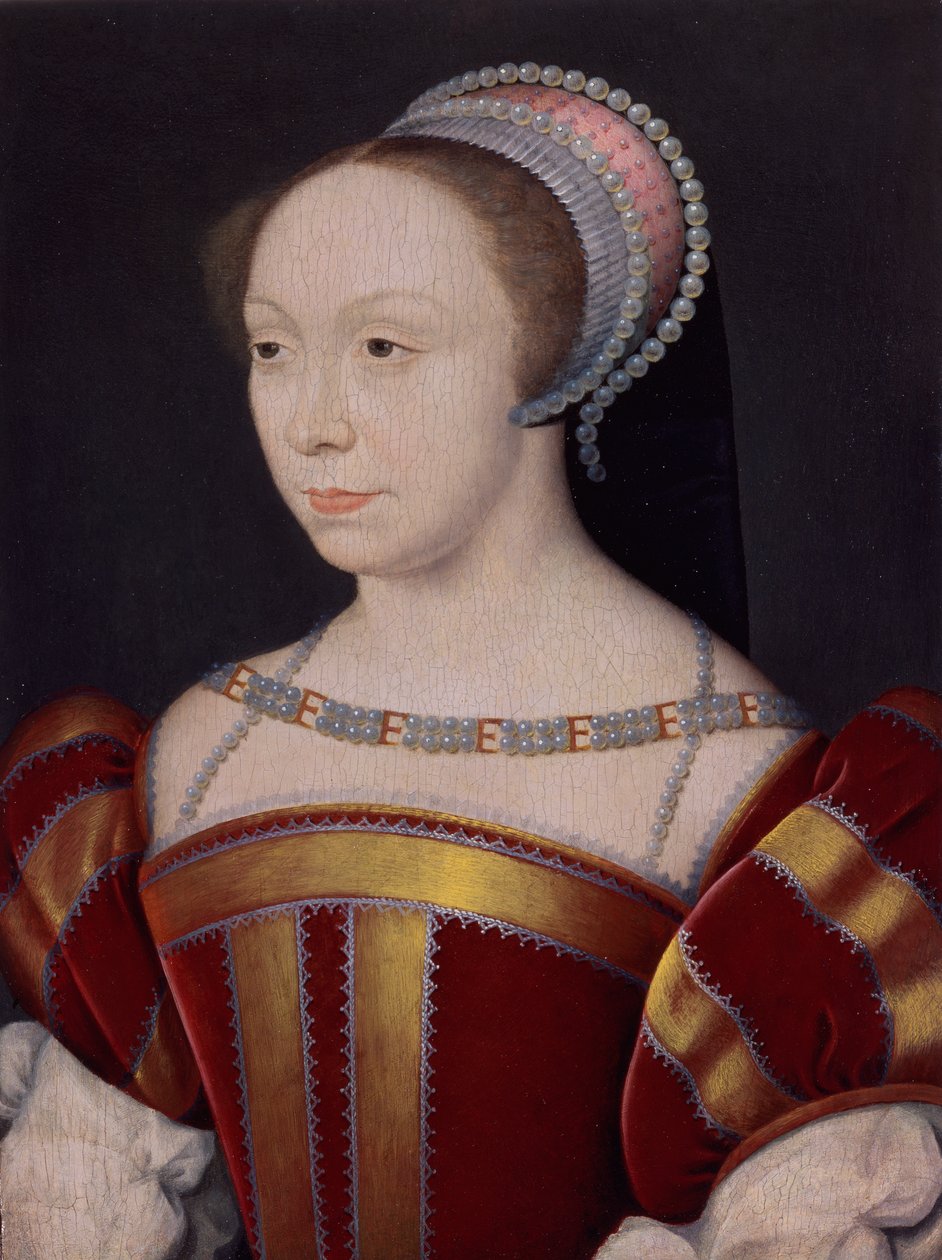 Françoise Breze (1515-1577), hertuginde af Bouillon af Francois (attr. to) Clouet