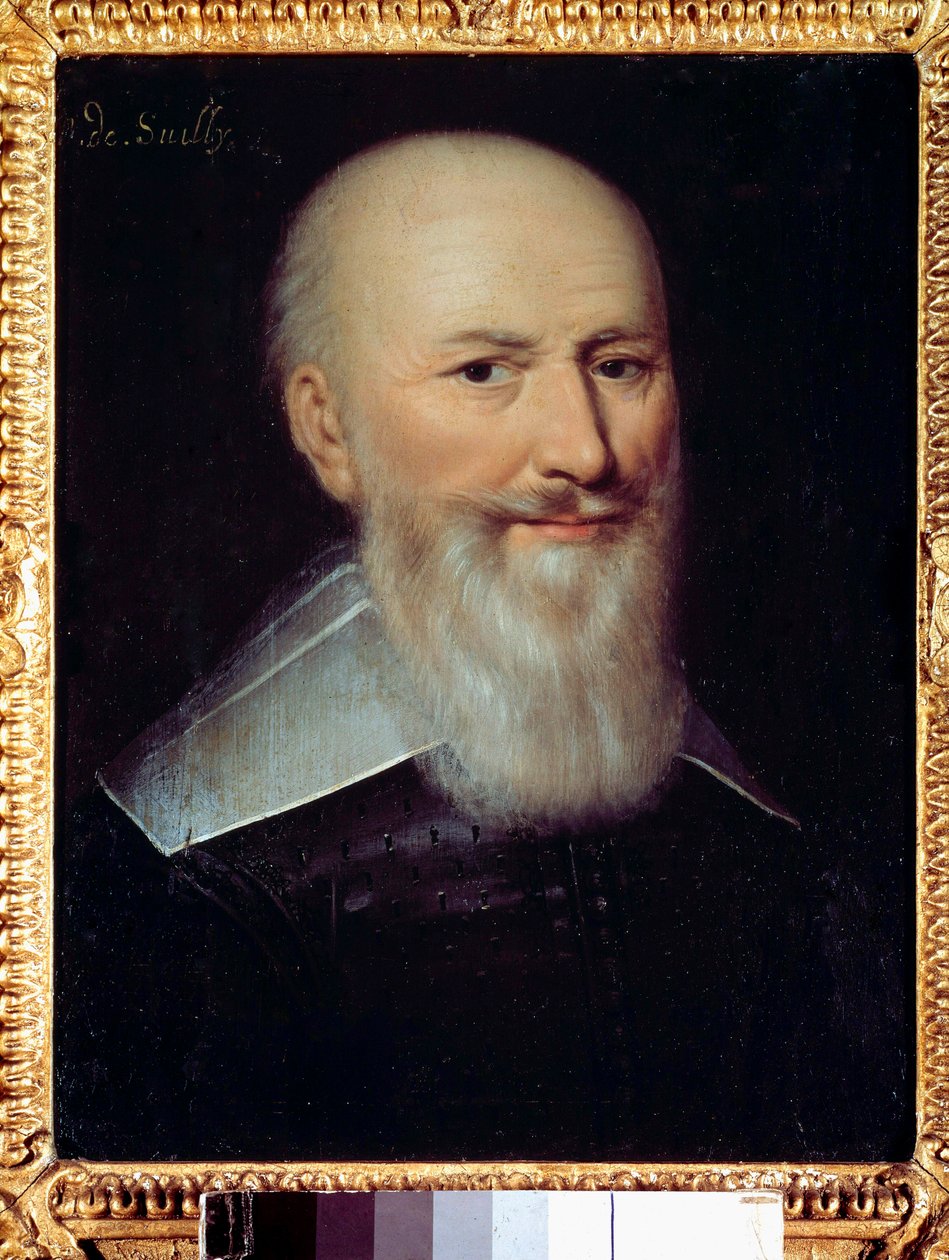Portræt af Maximilian de Bethune (1560-1641) Baron de Rosny, hertug af Sully Anonym maleri (sandsynligvis Francois Quesnel af Francois (attr.to) Quesnel