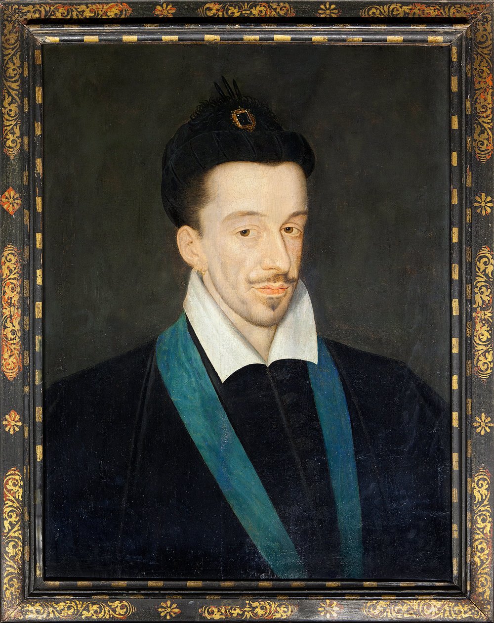 Portræt af den franske kong Henrik III (1551-1589), ca. 1582-86 (maleri) af Francois (attr.to) Quesnel