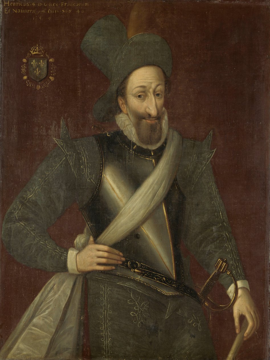 Henrik IV, konge af Frankrig (1553-1610) af Francois (circle of) Bunel