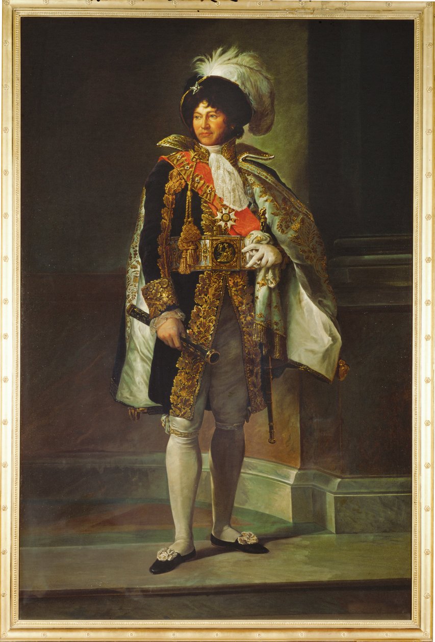 Joachim Murat, general, konge af Napoli, gift med Caroline Bonaparte, Napoleons søster ... (maleri på lærred) af Francois (school of) Gerard
