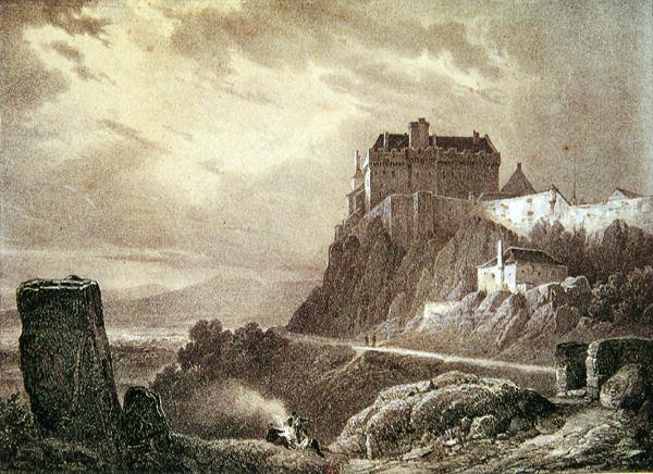 Stirling Castle, graveret af Villeneuve af Francois Alexandre Pernot
