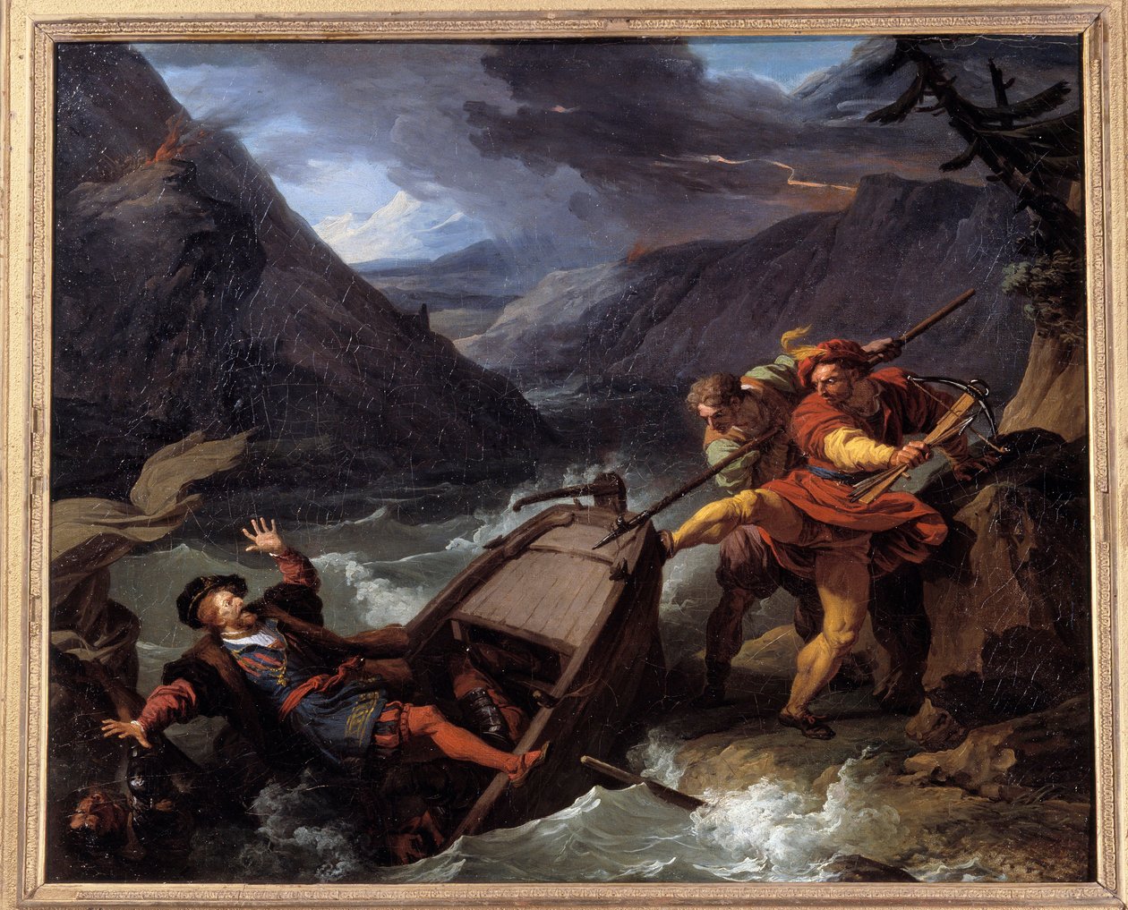 Guessle Guessle Guillaume (Wilhelm) Tell, helte fra schweizisk uafhængighed, er allegorisk i oprør mod guvernør Hermann Gesslers suverænitet. Maleri af Francois Andre Vincent (1746-1816) Gueret fra det 18. århundrede. Museum for Skønne Kunster af François André Vincent