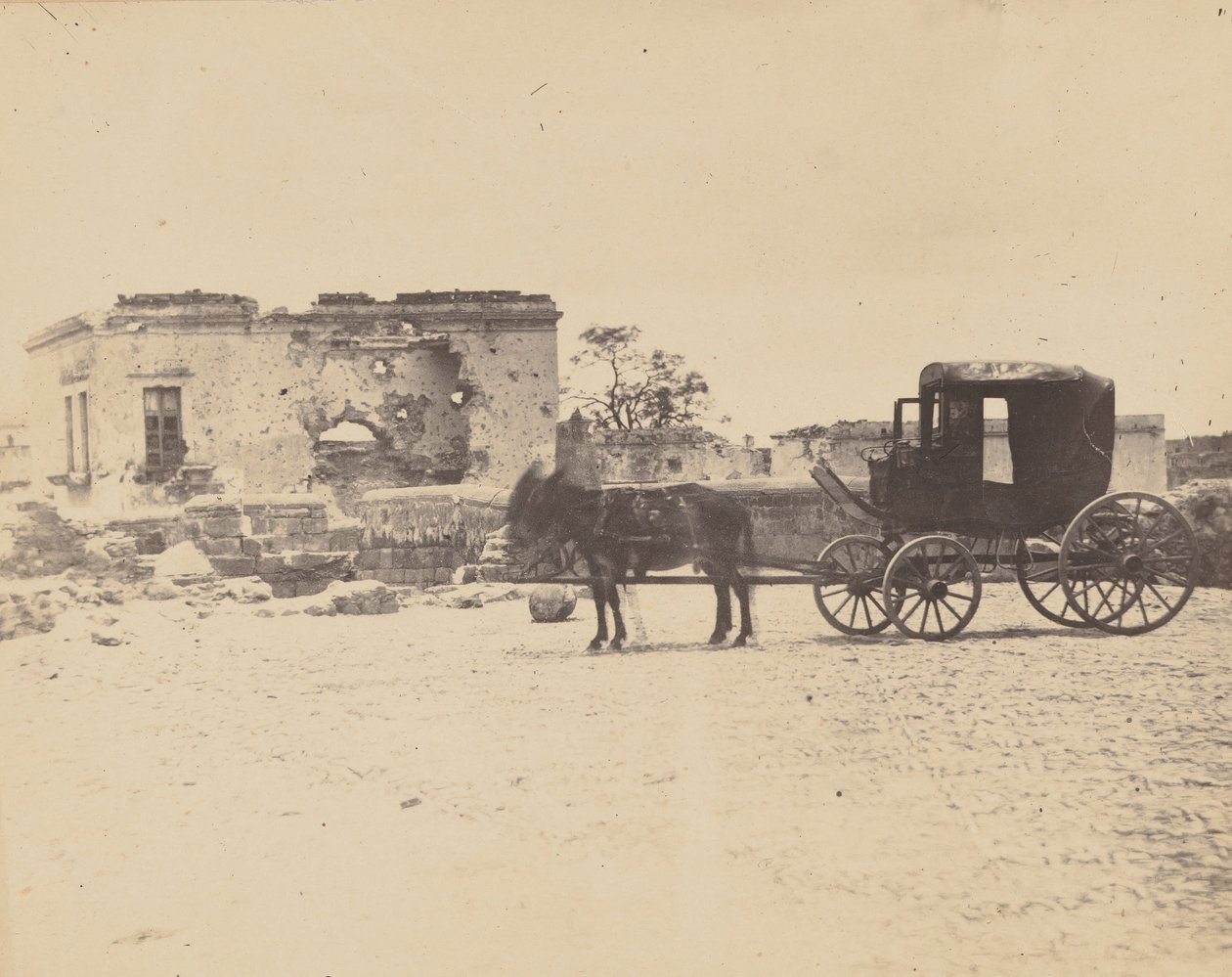 [Kejser Maximilians dødsvogn], 1867. af Francois Aubert