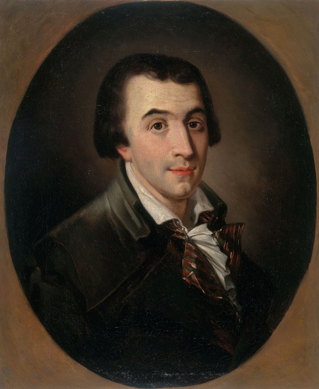 Portræt af Jacques-Pierre Brissot de Warville 1754-1793, ca. 1790. af Francois Bonneville