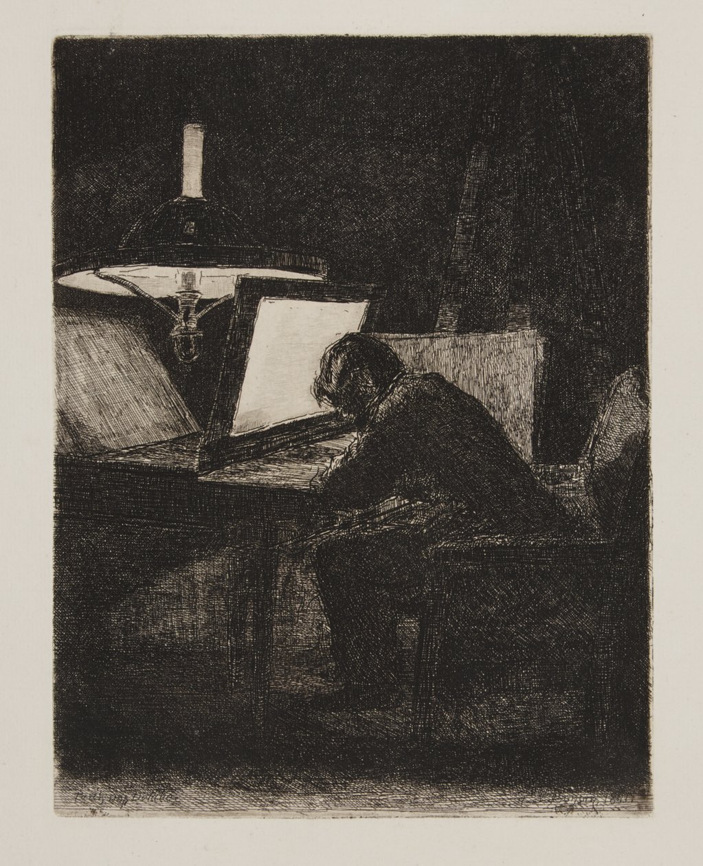 Gravøren af François Bonvin