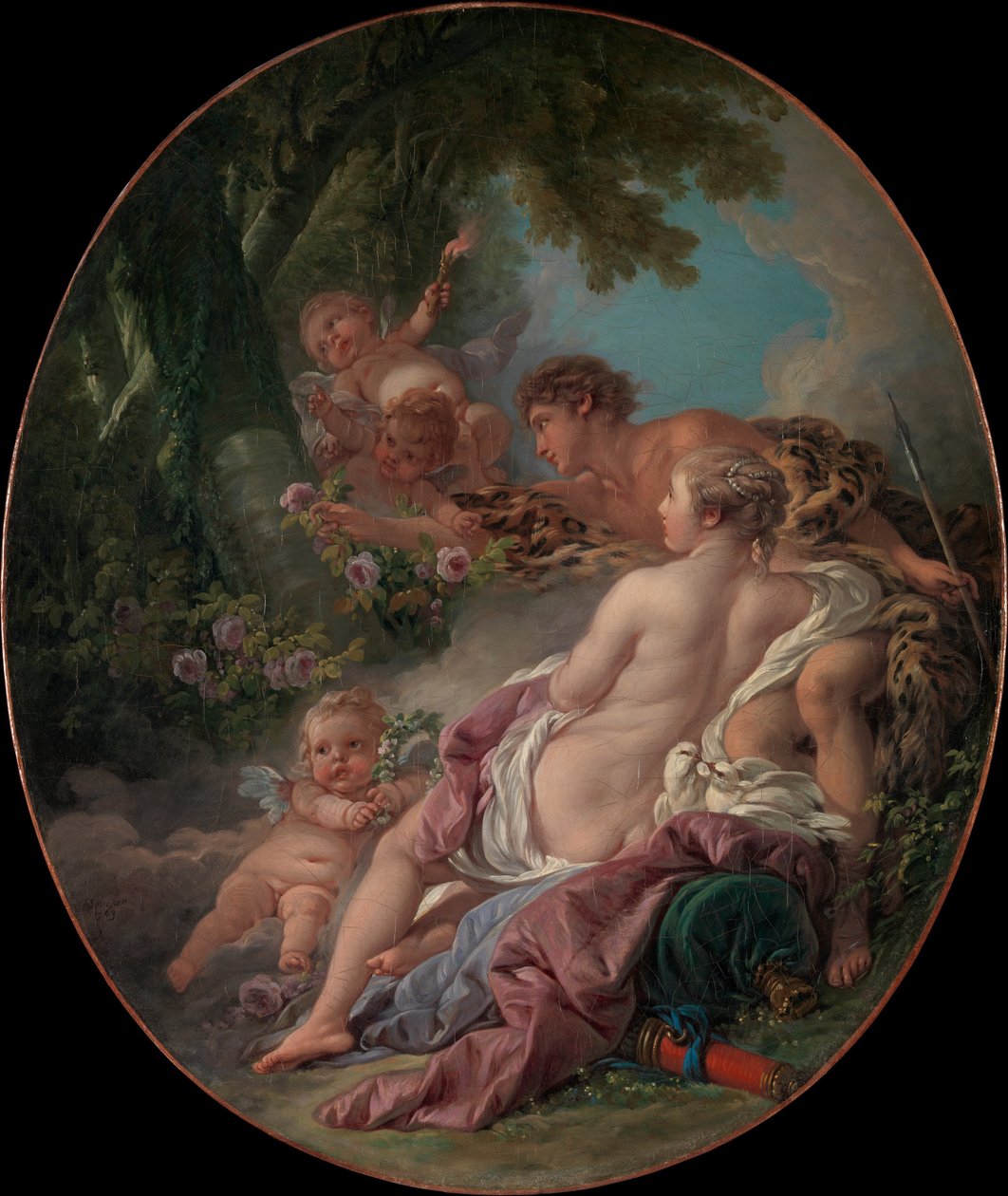 Angelica og Medoro af François Boucher