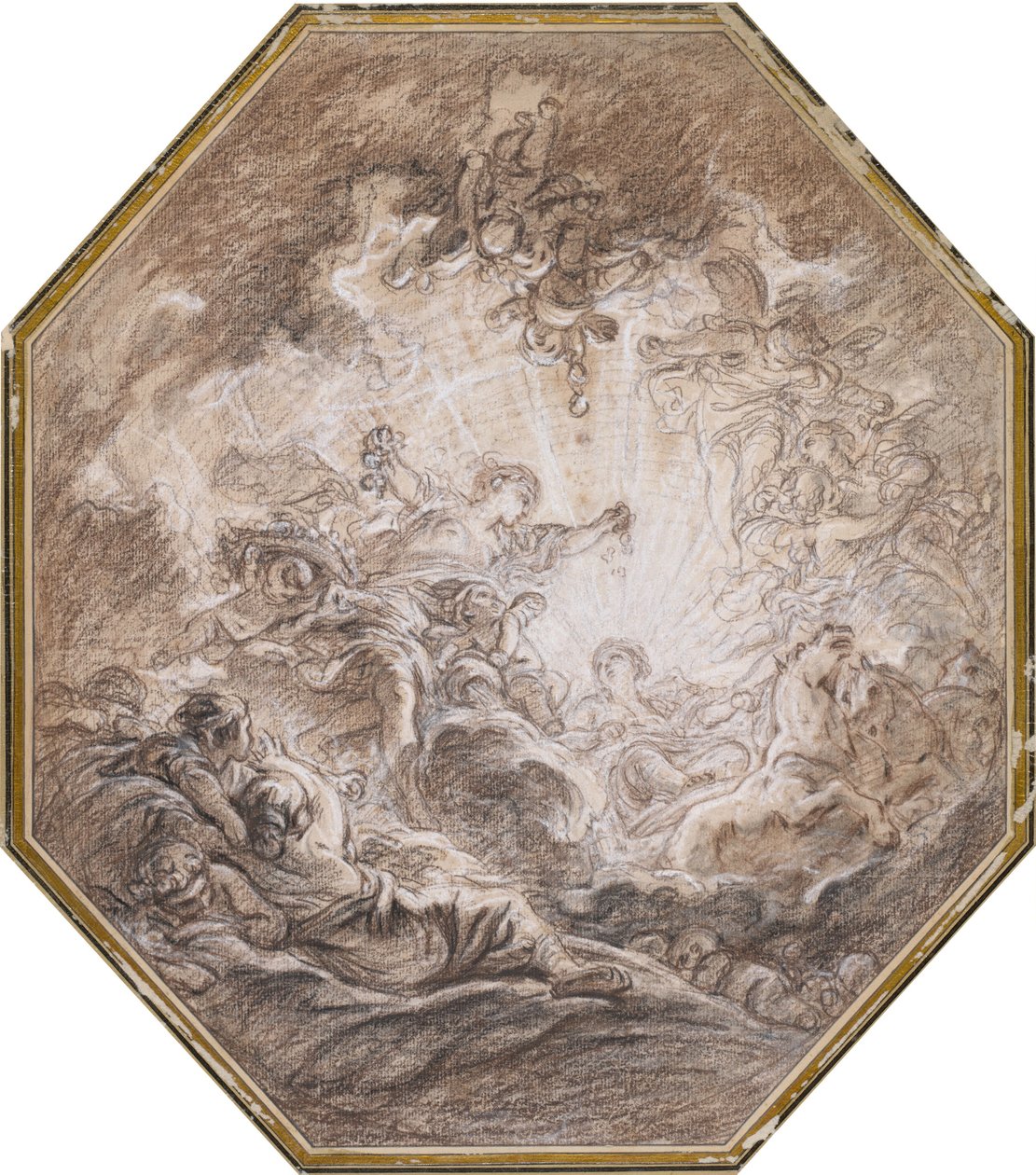 Aurora, der varsler morgensolens ankomst af François Boucher