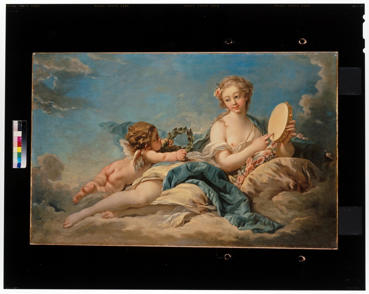 Clio, historiens og sangens muse af François Boucher