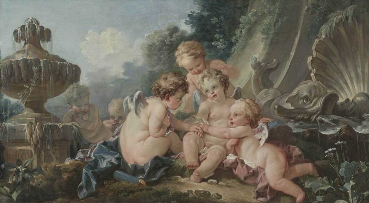 Amorer i sammensværgelse af François Boucher