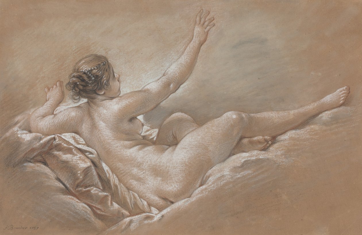Danae modtager den gyldne regn af François Boucher