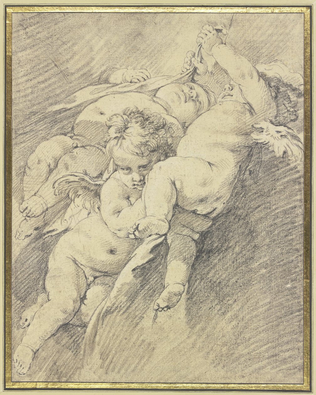 Tre engle, der svæver i luften af François Boucher