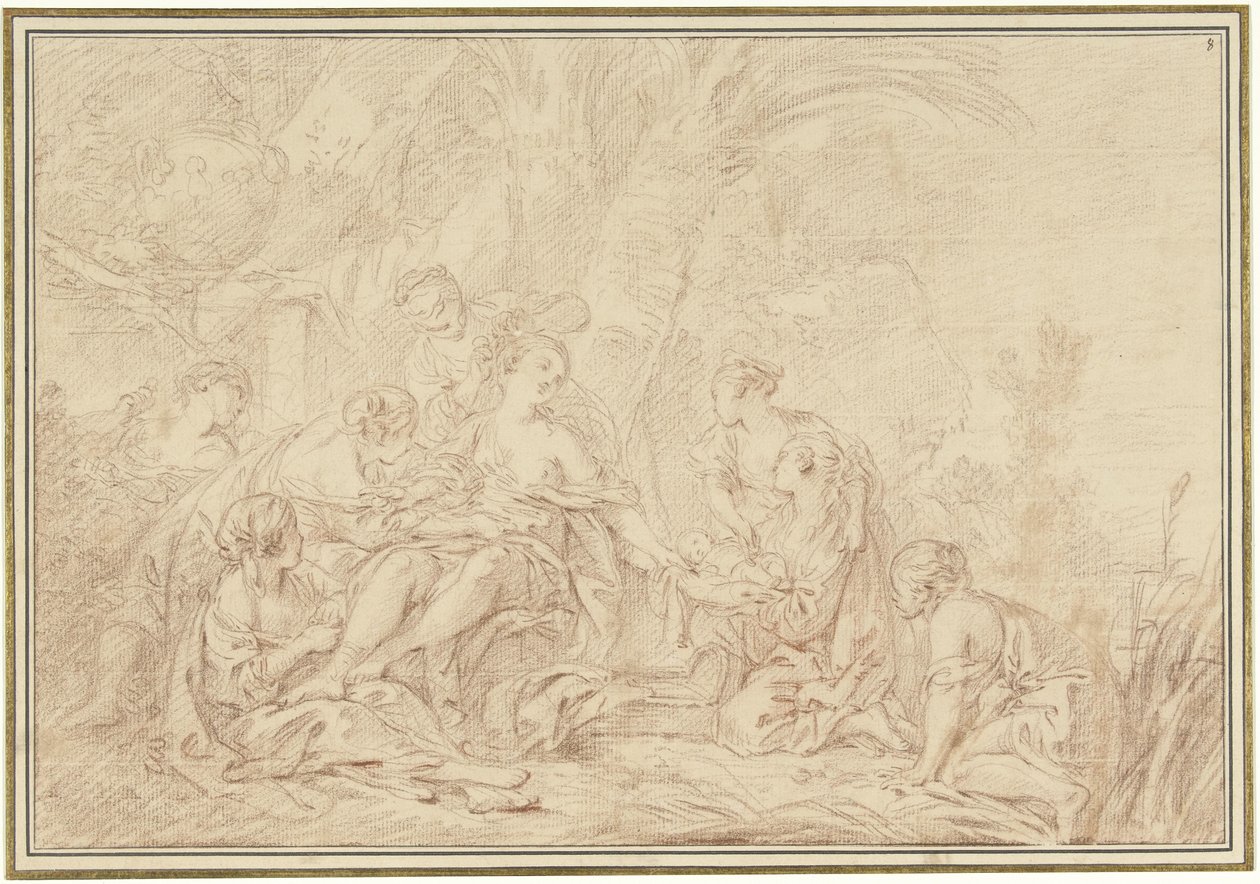 Fundet af Moses af François Boucher