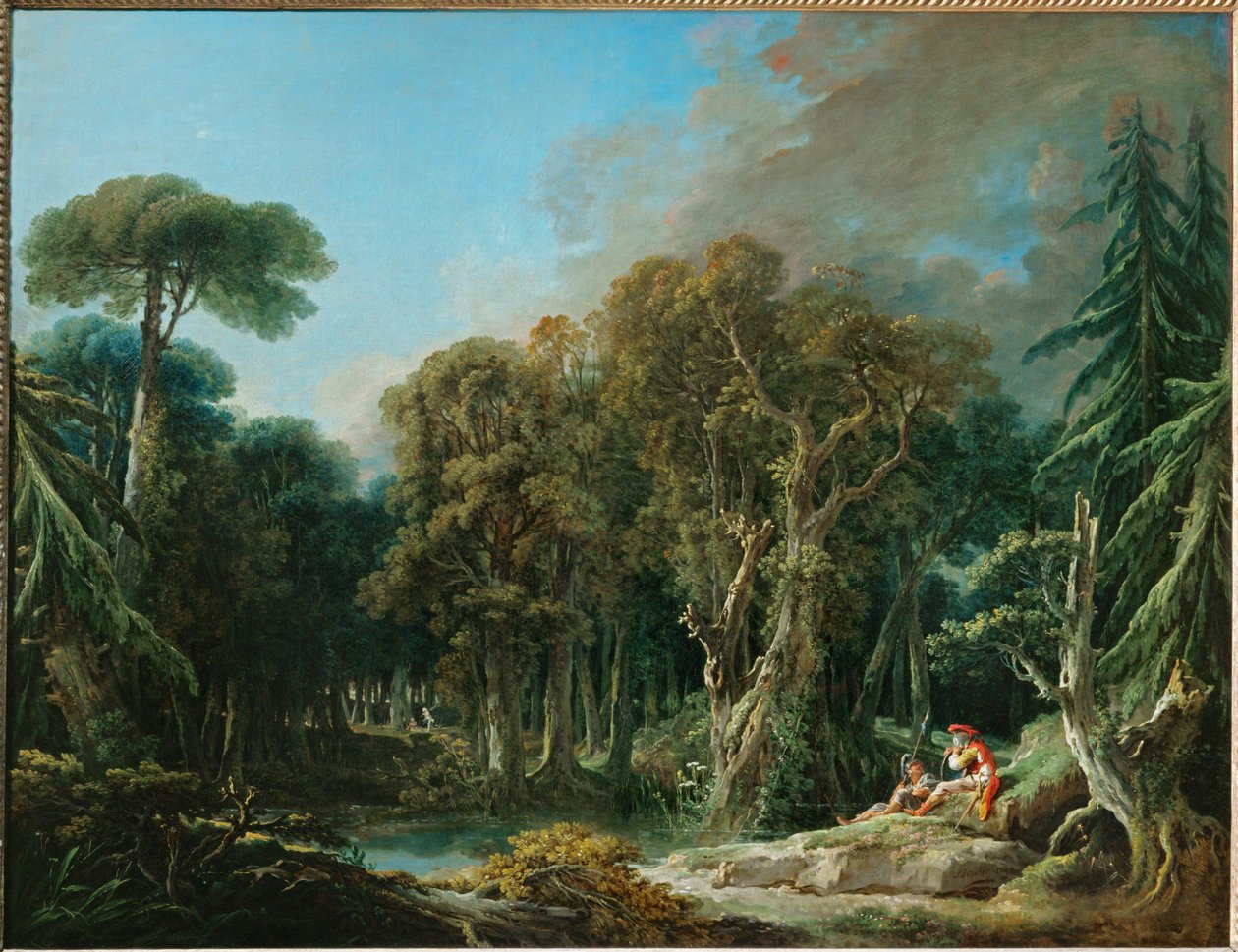 La foret - skoven ... af François Boucher