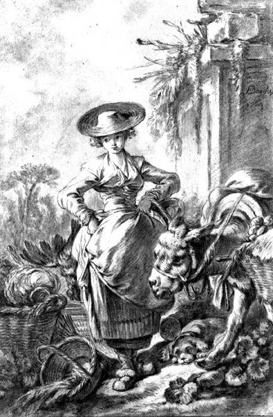 Afgang til markedet af François Boucher