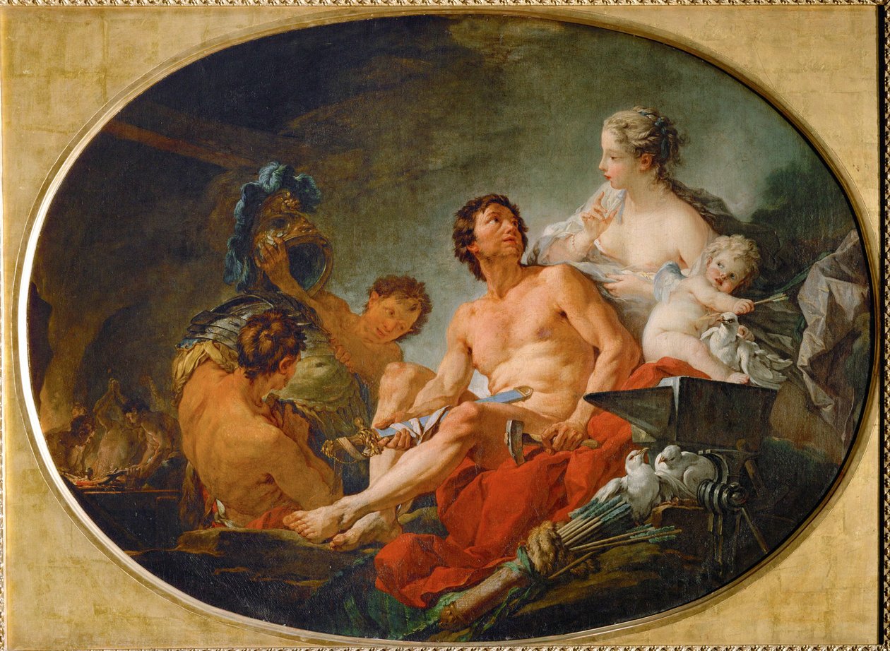 Les forges de Vulcain - Vulcans smedje ... af François Boucher