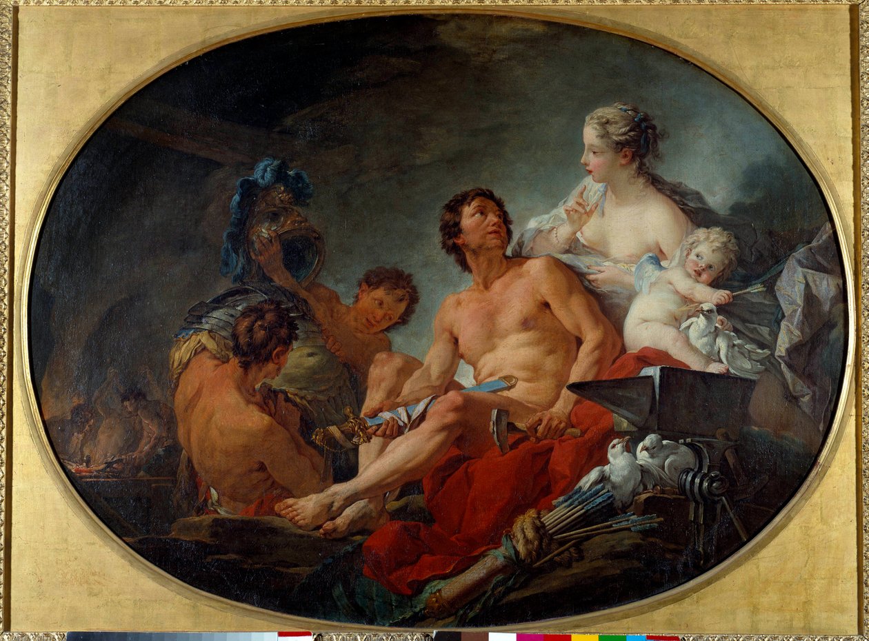 Vulkanmaleriets smedeværk af Francois Boucher (1703-1770) 1747 søn. 0,94x1,27m af François Boucher