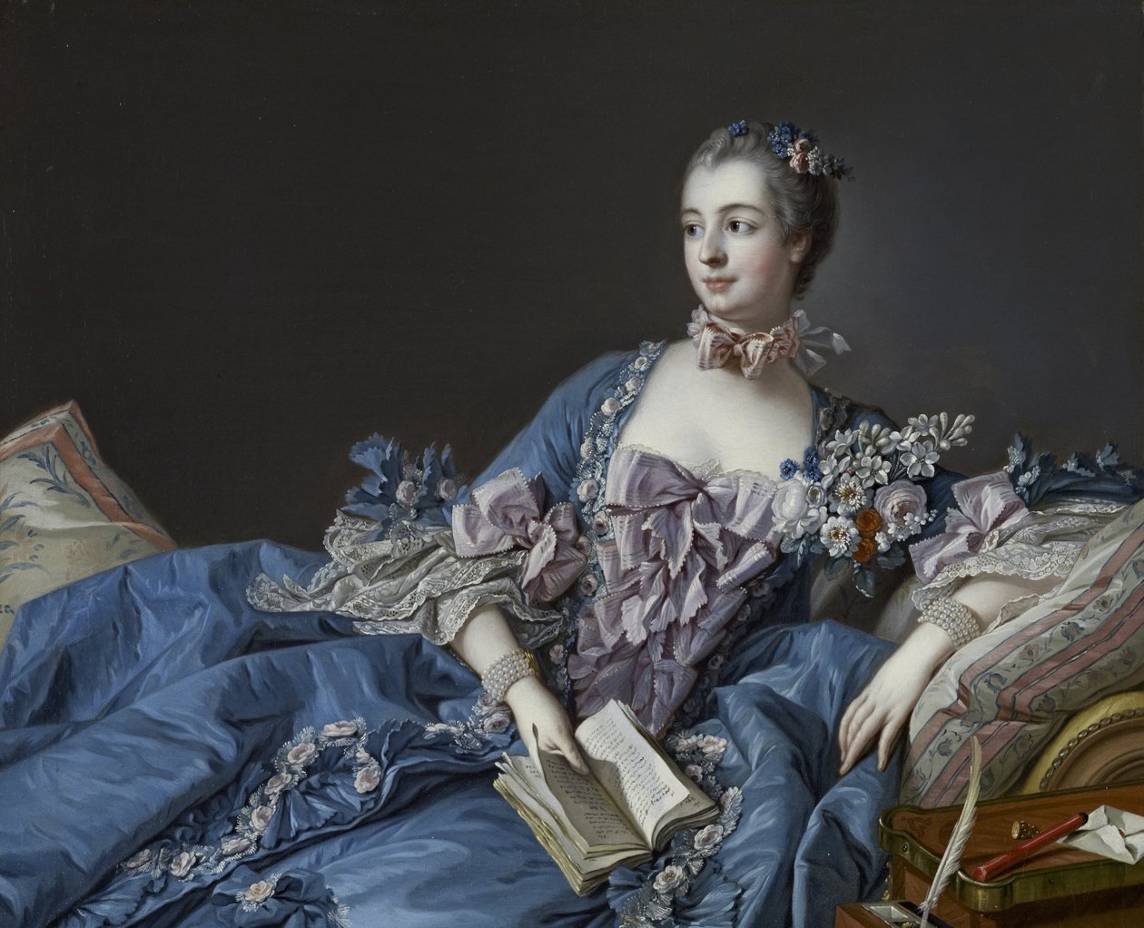 Madame de Pompadour (Jeanne-Antoinette Poisson; 1721-1764) af François Boucher