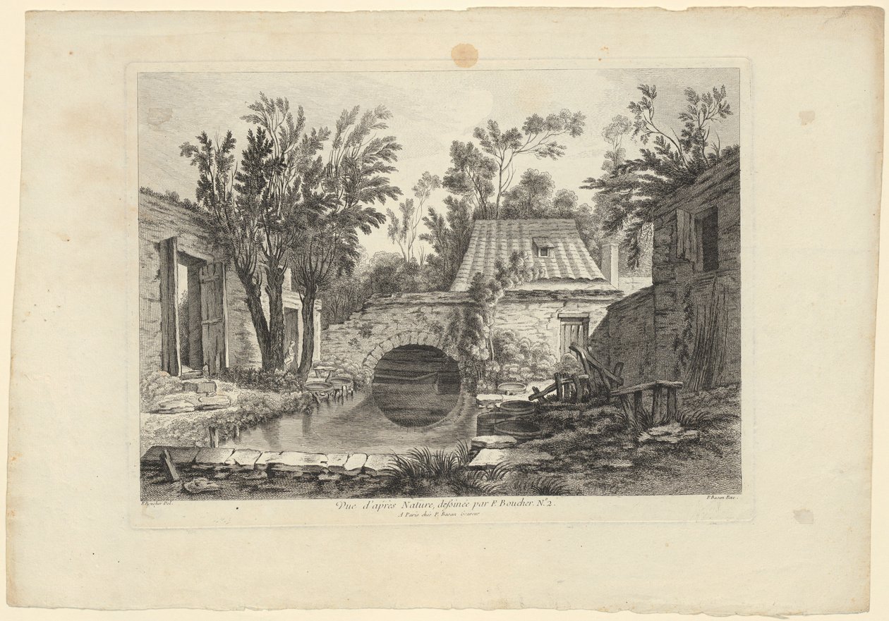 Naturstudie efter François Boucher (nr. 2) af François Boucher