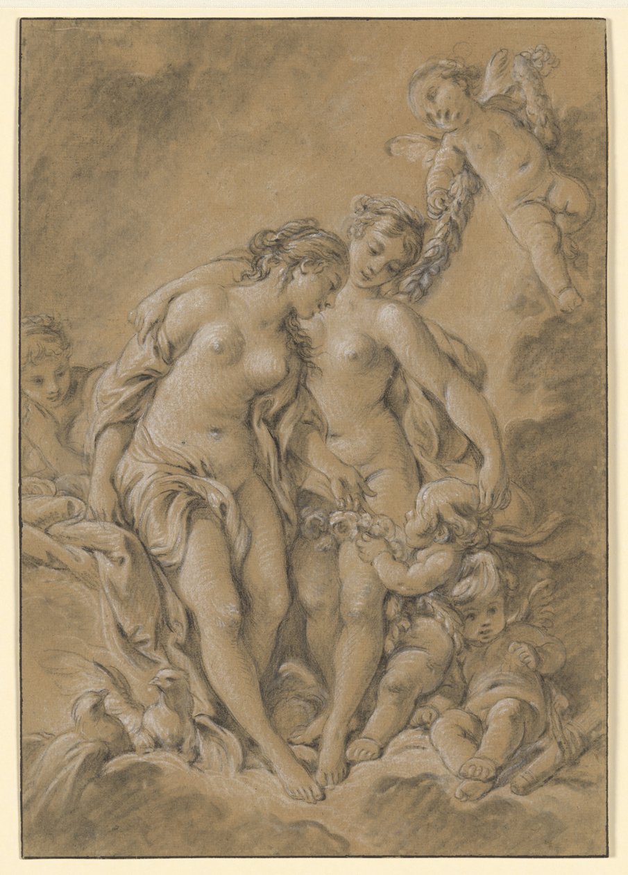 Nymfer og amoriner af François Boucher
