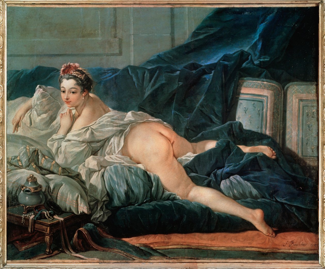 Odalisque, en af tre versioner af Francois Boucher