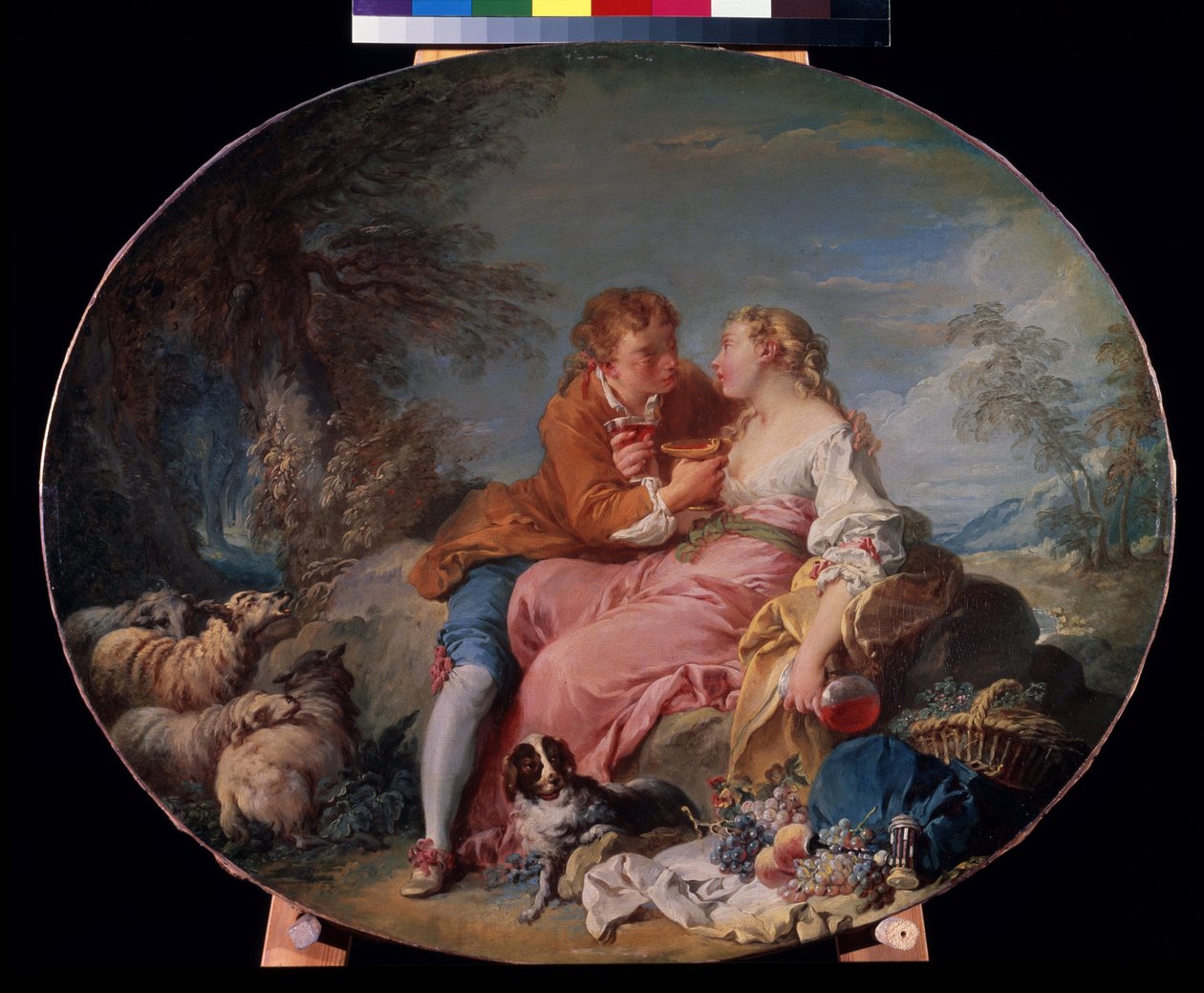 ""Pastoral"" maleri af Francois Boucher (1703-1770) 1740 Pushkin Museum, Moskva af François Boucher