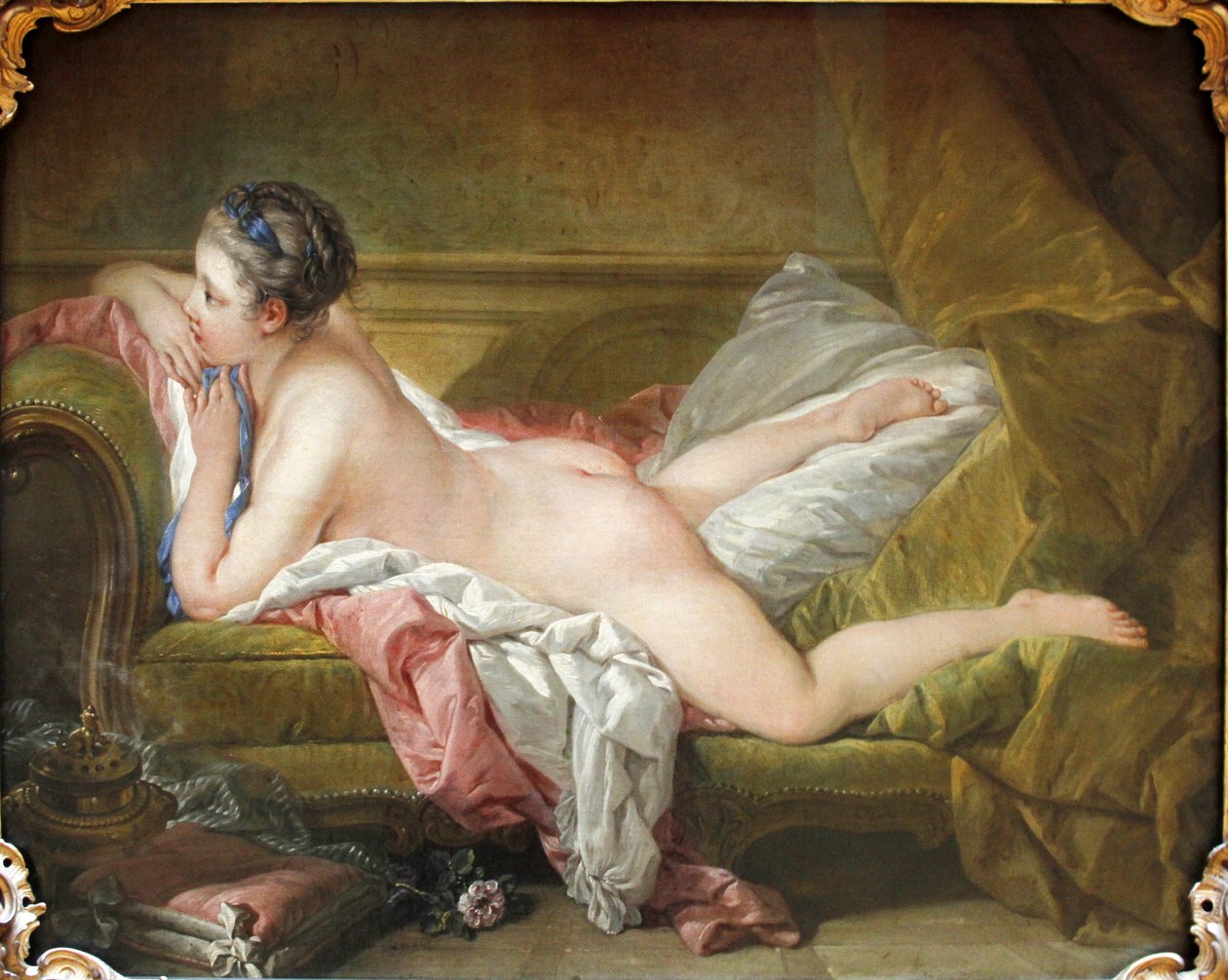 Den liggende pige af François Boucher