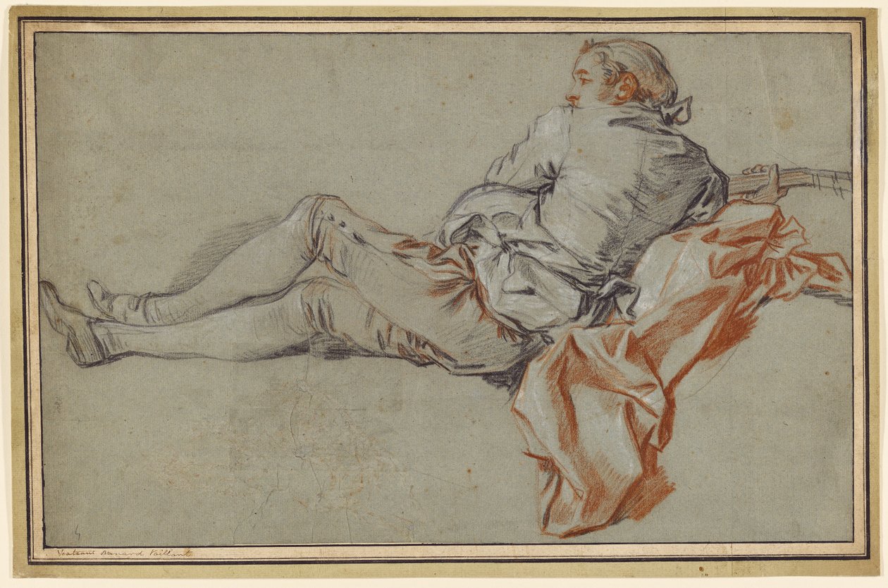 Liggende mandlig figur af François Boucher