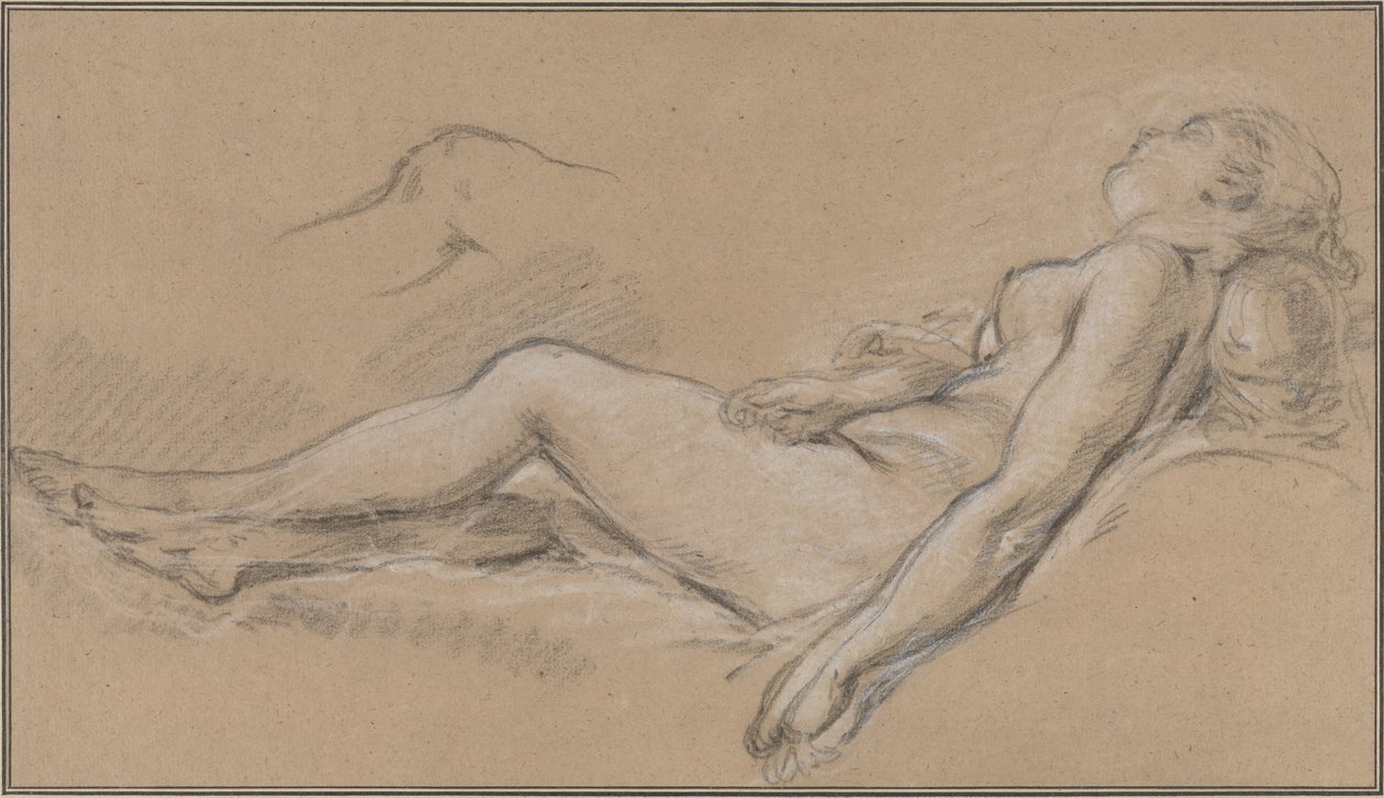 Den liggende nymfe af François Boucher
