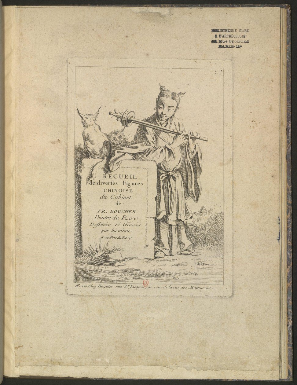 Samling af forskellige kinesiske figurer fra François Bouchers kabinet af François Boucher
