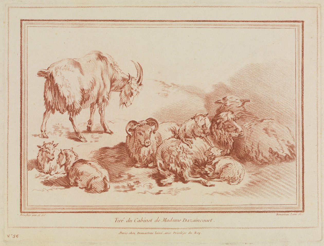 Fåreflok af François Boucher