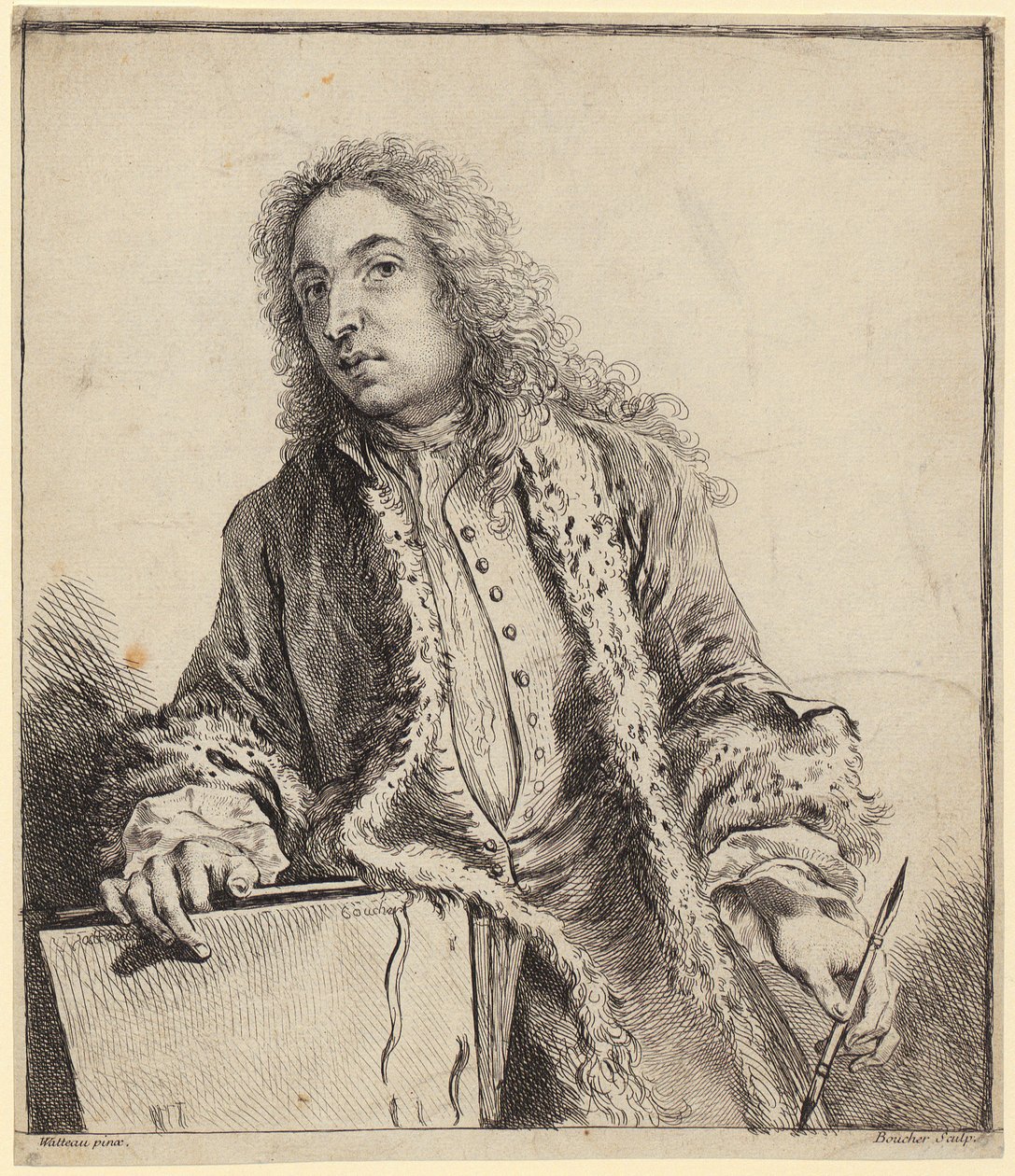 Watteaus selvportræt af François Boucher