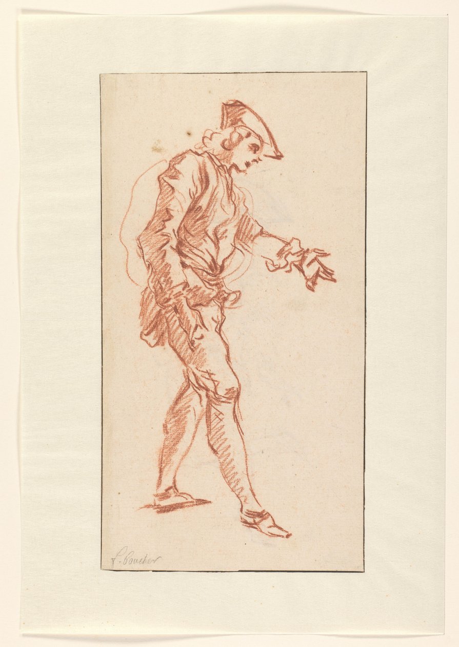 Stående jæger af François Boucher