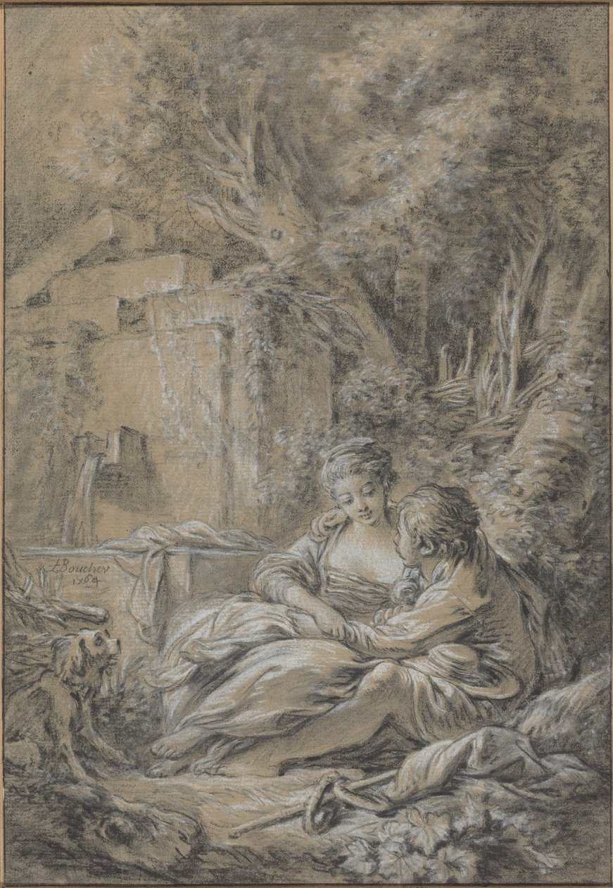 Alene sammen af François Boucher