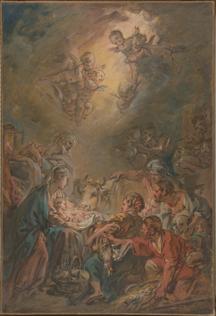 Hyrdernes tilbedelse af François Boucher