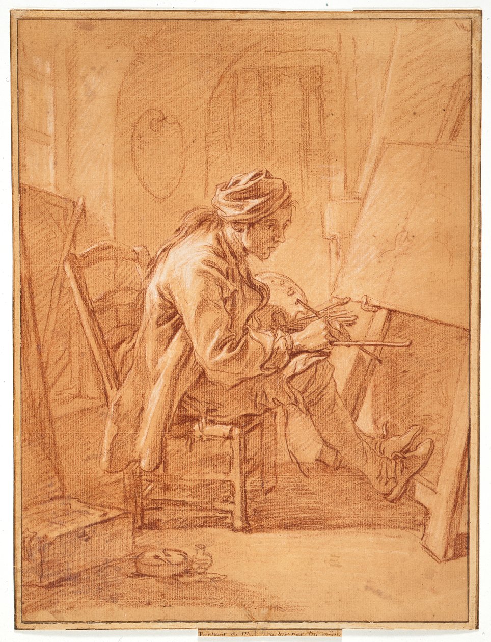 Kunstneren i sit atelier af François Boucher