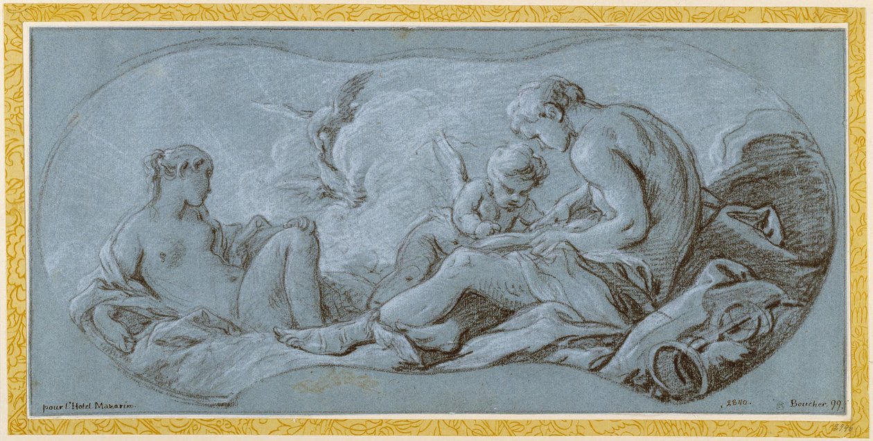 Cupidos opvækst af François Boucher