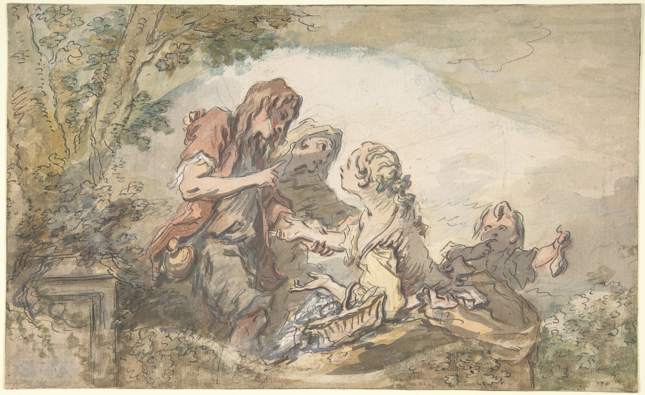 Spåkvinden af François Boucher