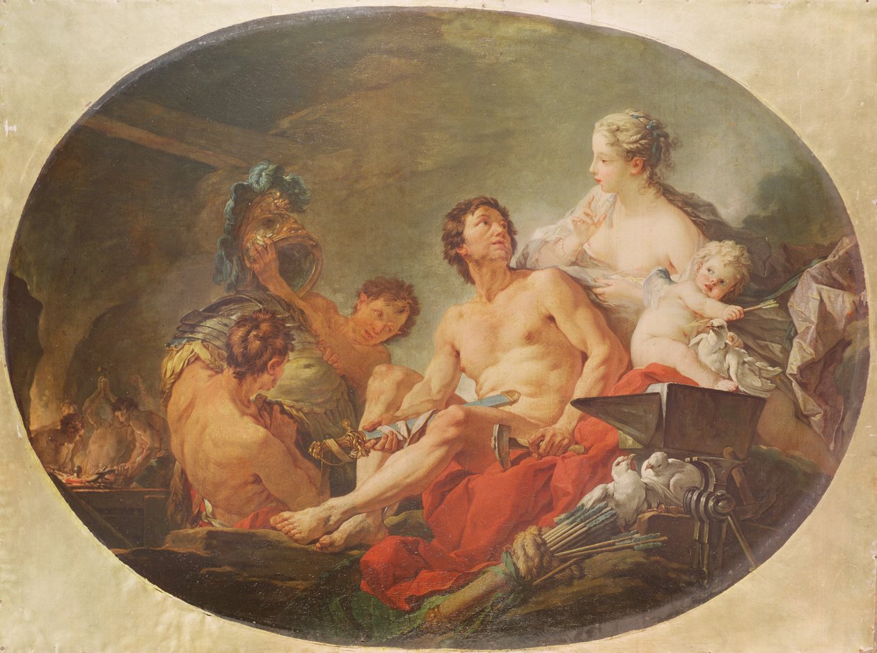 Guden Vulcans støberi af François Boucher